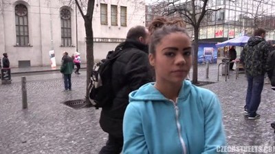 Чешское, Большие сиськи, Брюнетки, На полу, В трусиках, Кончил на сиськи, За деньги,